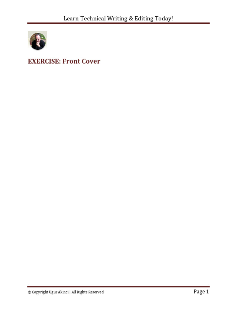 Technical Writing Front Cover Review | PDF