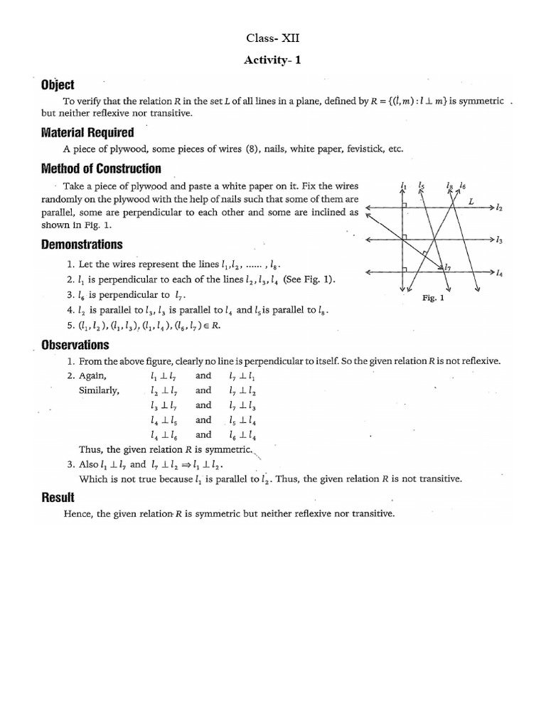 Activity-1: Class - XII | PDF