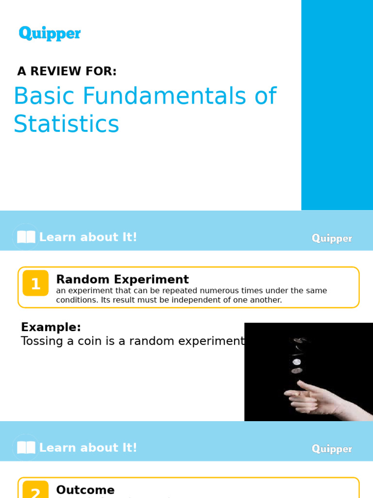 Fundamentals of Random Experiments | PDF | Experiment | Random Variable