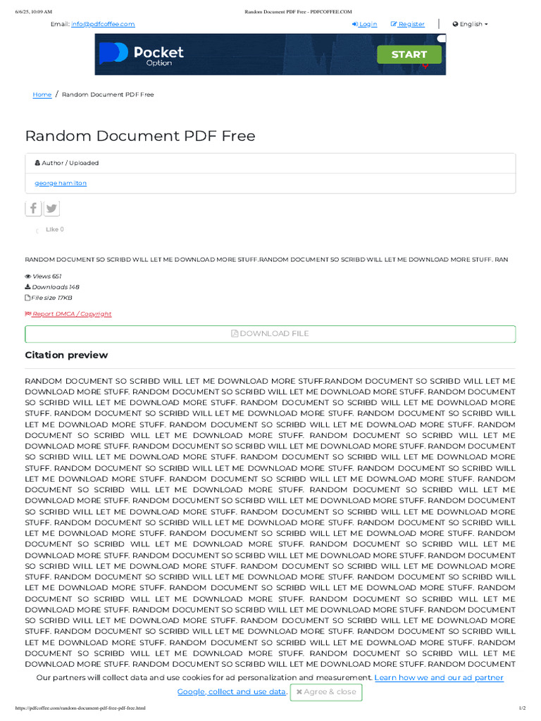 Random PDF for Scribd Access | PDF | Scribd | Intellectual Property Law