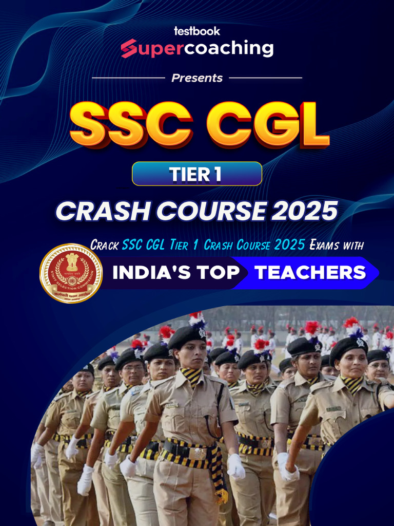 SSC CGL Tier 1 Crash Course 2025 | PDF | Qualifications | Standardized ...