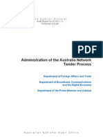 Administration of The Australia Network Tender Process