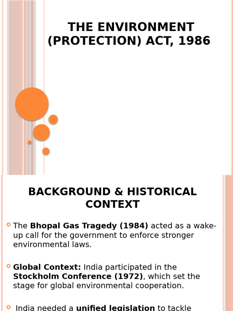 Overview of the Environment Protection Act | PDF | Natural Environment ...