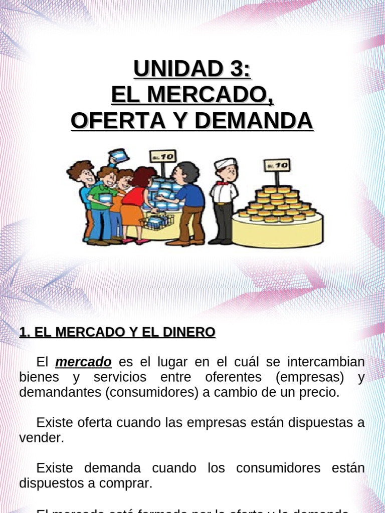 Oferta y Demanda en el Mercado | PDF | Oferta (economía) | Mercado ...