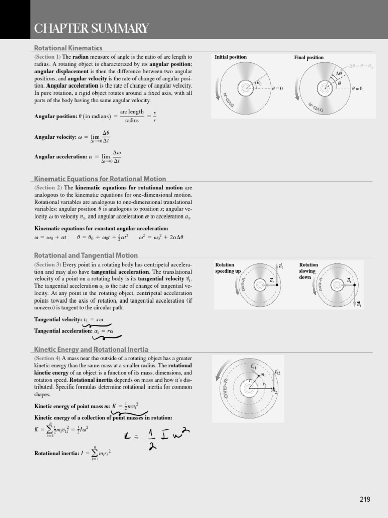 Rotational Motion and Kinematics | PDF | Rotation Around A Fixed Axis ...