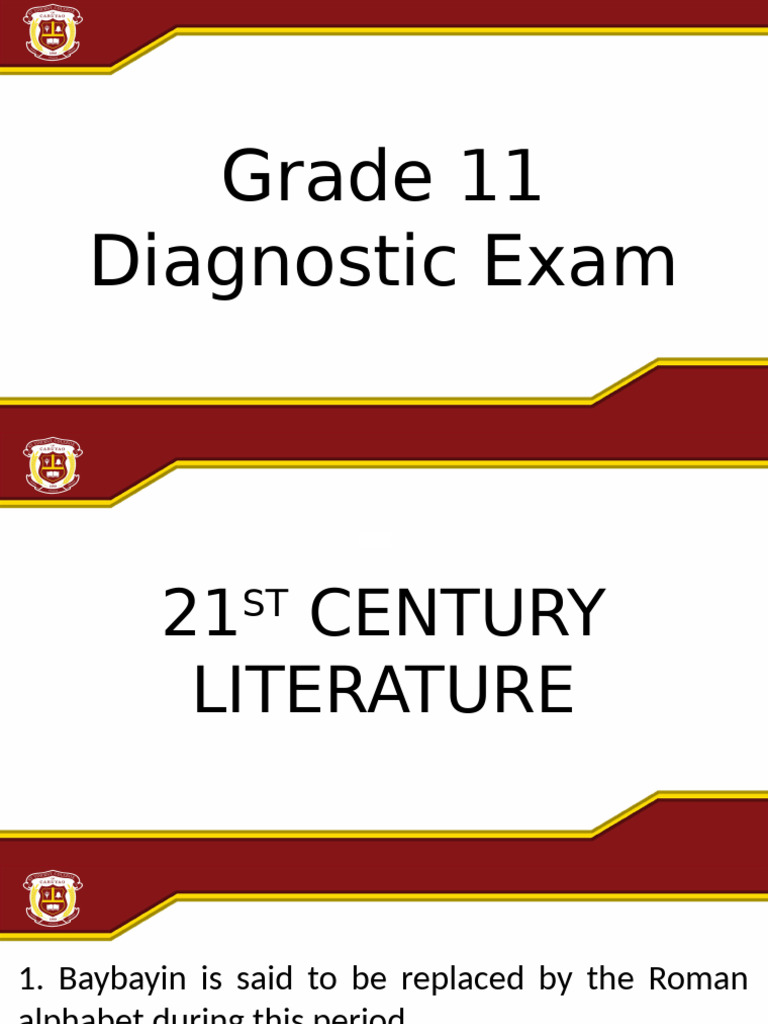 Grade 11 21st Century Literature Exam | PDF | Essays | Comics