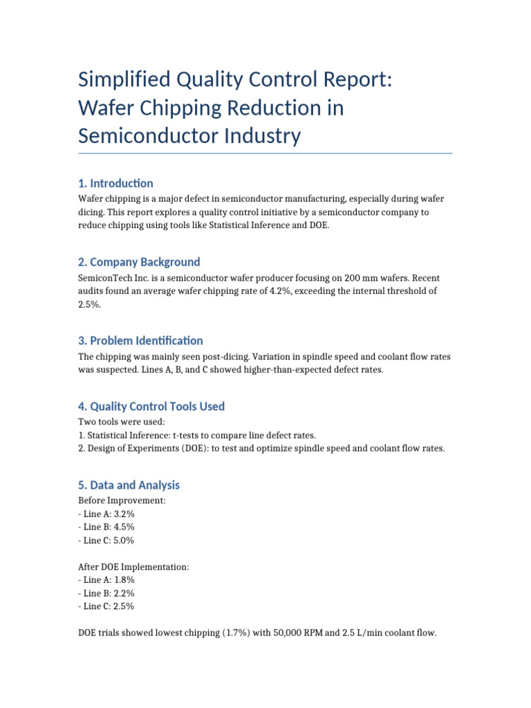 Reducing Wafer Chipping in Semiconductors | PDF