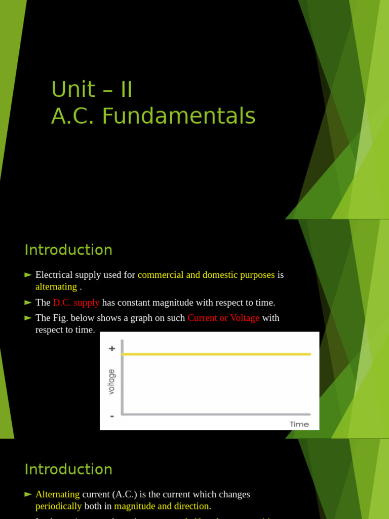 A.C. Fundamentals: Key Concepts Explained | PDF | Alternating Current ...