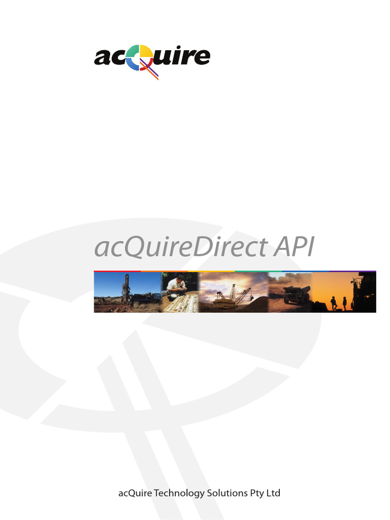 acQuireDirect API Overview and Guide | PDF | Databases | Component ...