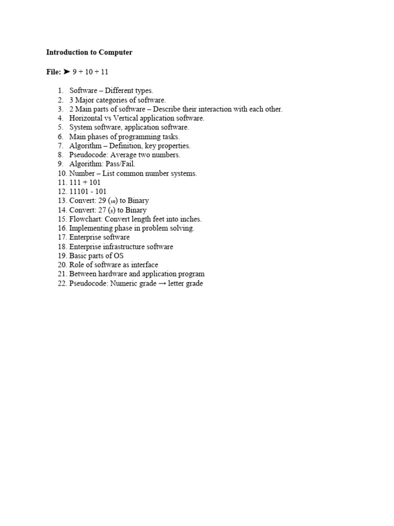 Overview of Software and Algorithms | PDF