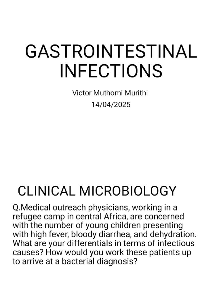 Gastrointestinal Infections Phoenix | PDF