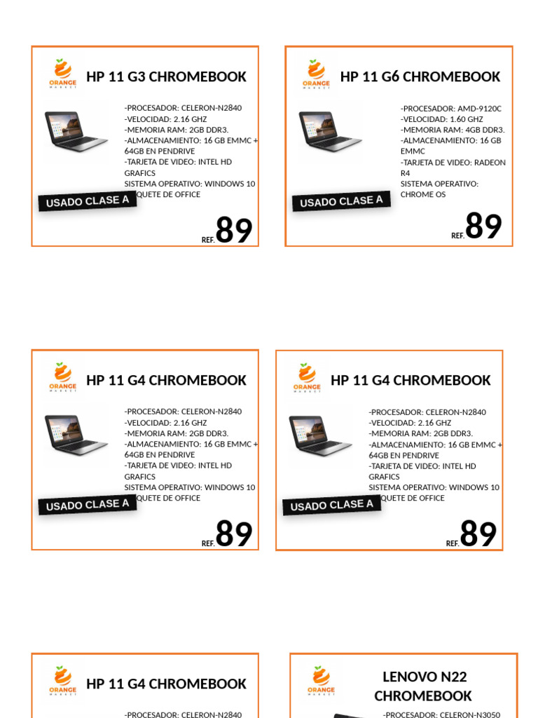 Catalogo Laptops Actualizado 2 | PDF | Ciencias de la Computación ...