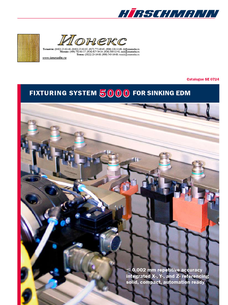 Fixturing System 5000 for EDM | PDF | Production And Manufacturing ...