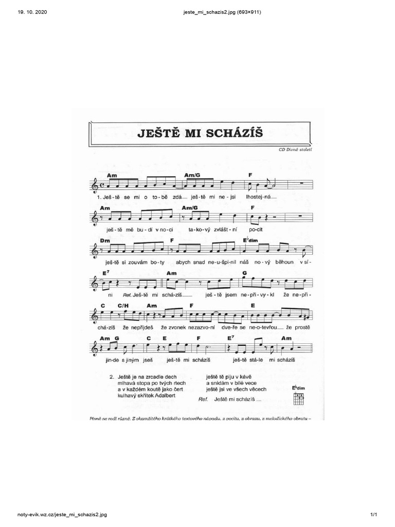 Jeste Mi Schazis | PDF