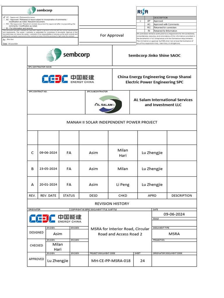 Method Statement for Road Construction | PDF | Road | Occupational ...