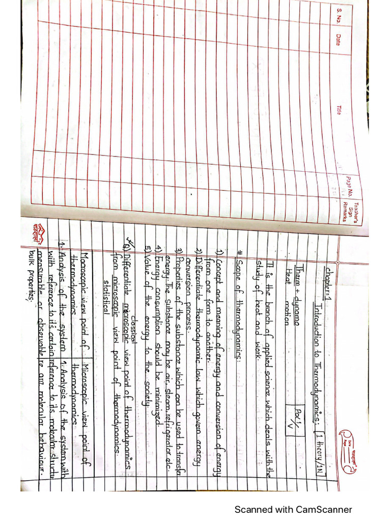 Thermal Notes | PDF