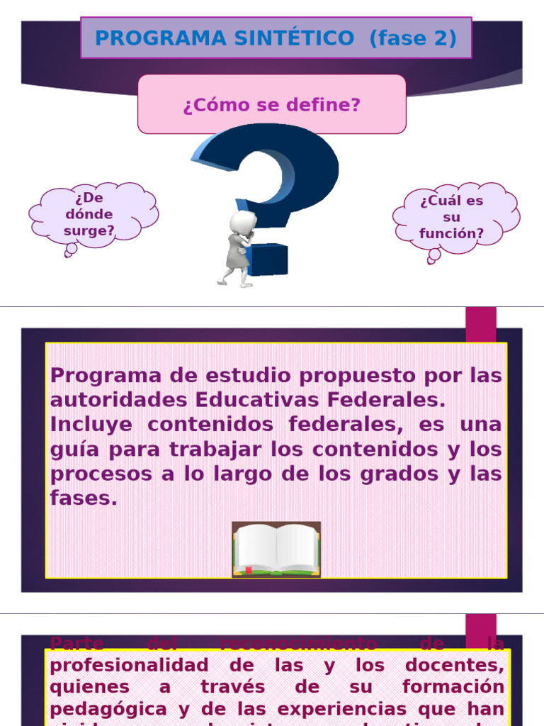 Programa Sintetico Fase 2 | PDF | Educación de la primera infancia ...