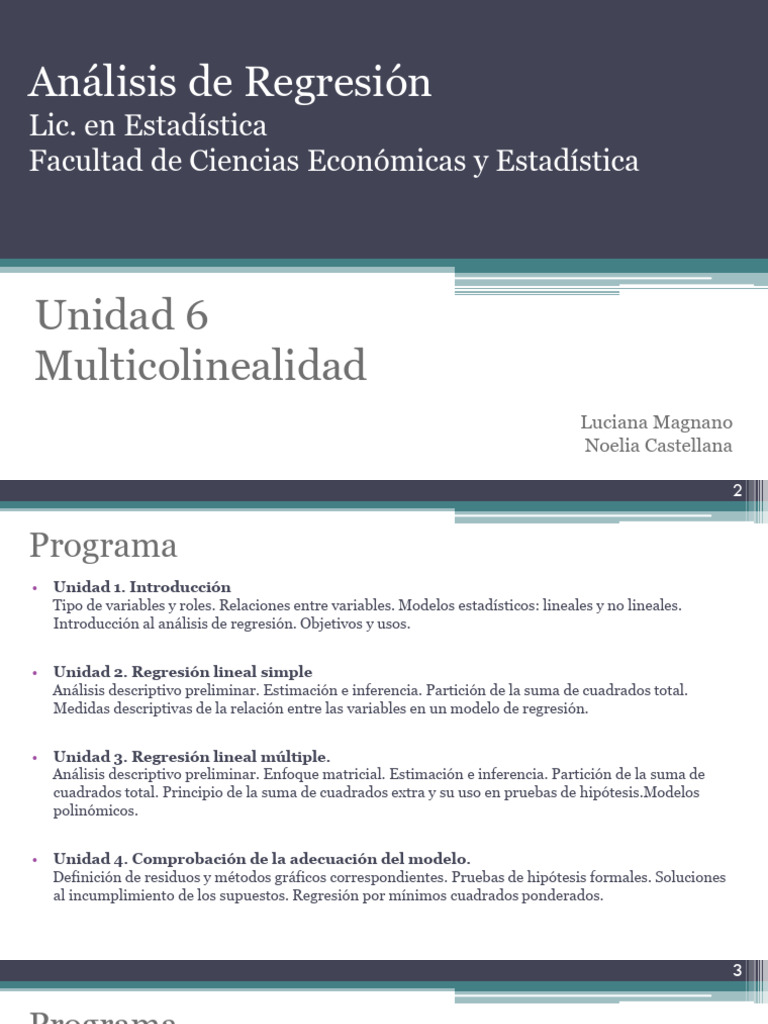 Multicolinealidad en Regresión Lineal | PDF | Análisis de regresión ...
