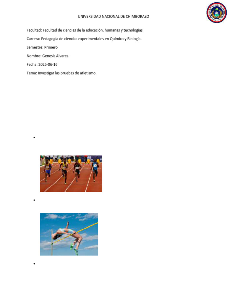 Tipos de Carreras en Atletismo | PDF | Deporte del atletismo