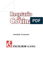 Recetario de cocina de Armando Scannone