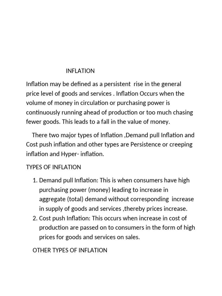 Understanding Inflation and Deflation | PDF | Deflation | Inflation