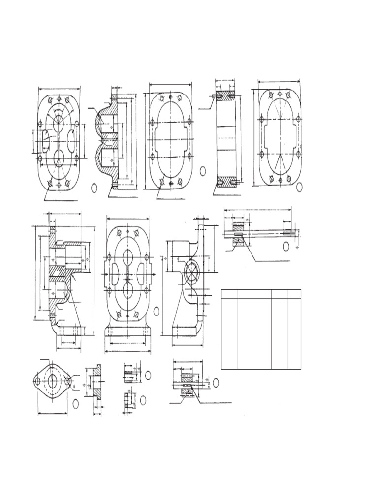 Rotary Gear Pump Assembly Drawing | PDF | Mechanical Engineering
