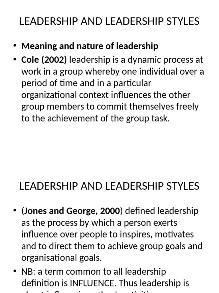 Understanding Leadership Styles and Power | PDF | Leadership | Power ...