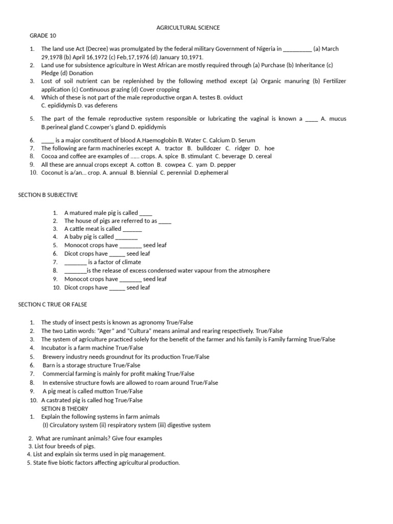 Grade 9 Language Arts Mock Exam | PDF | Infection | Pest (Organism)