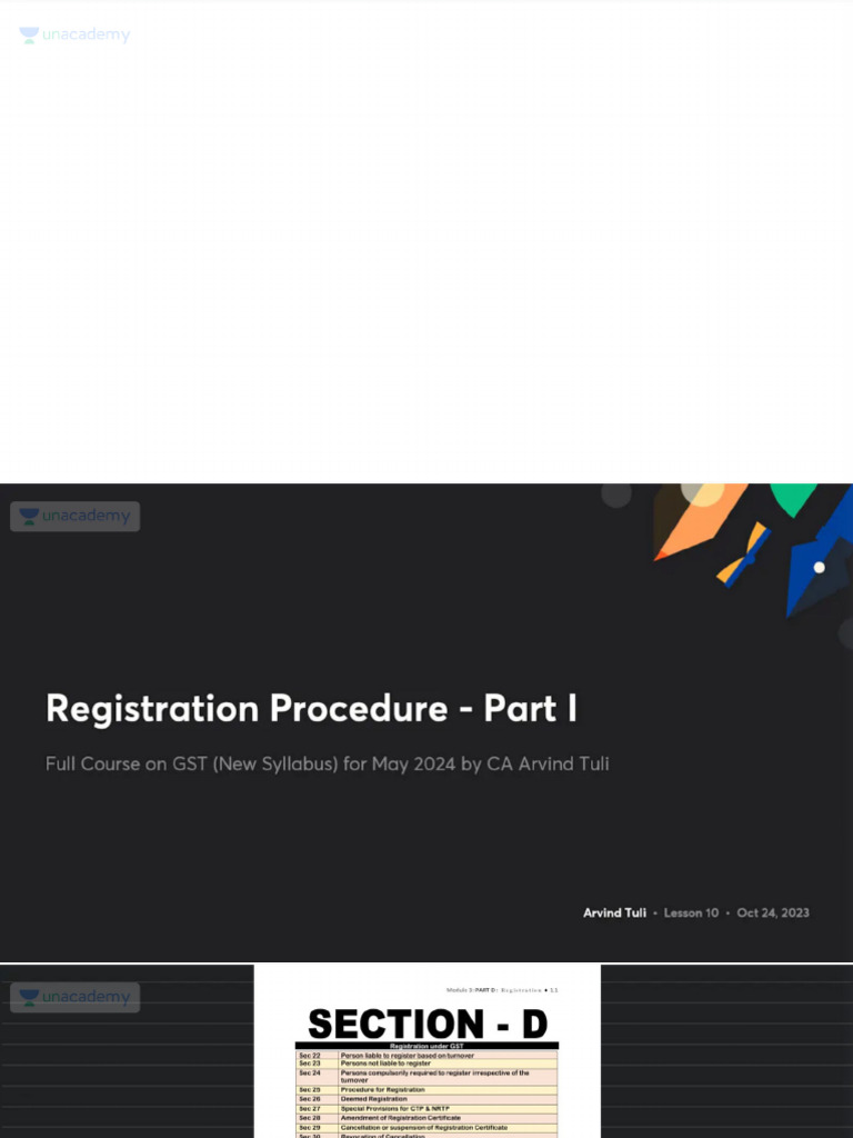 Registration Procedure Part I With Anno | PDF