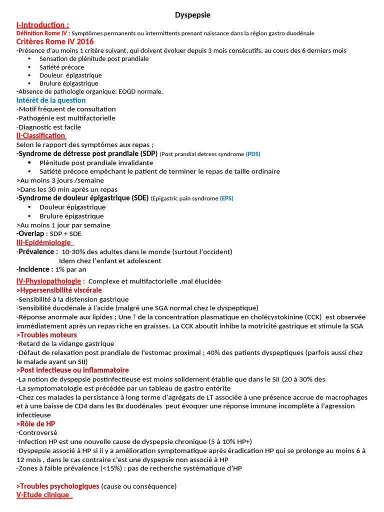 Comprendre la dyspepsie et ses traitements | PDF | Estomac | Maladies ...
