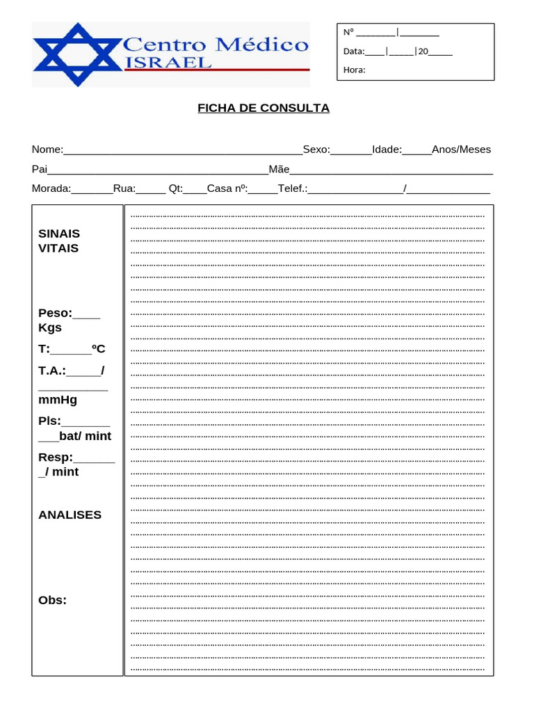 Ficha de Consulta | PDF