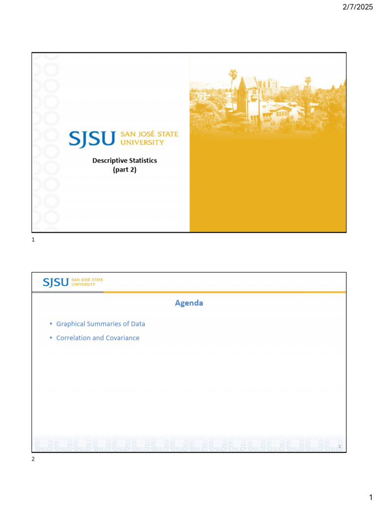 Data202 02 Descriptive Statistics Part 2 Pdf Covariance