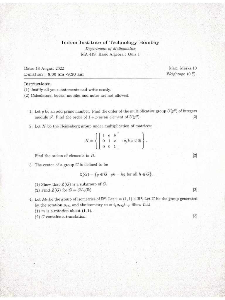 Basic Algebra | PDF