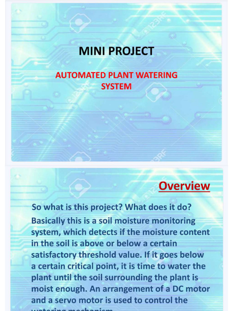 Smart Plant Watering System DTM | PDF