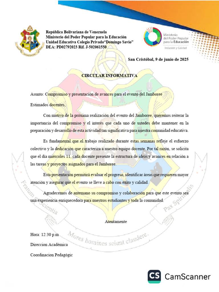 Circular Informativa | PDF
