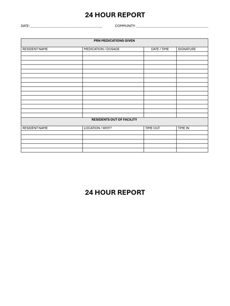 24 Hour Report | PDF