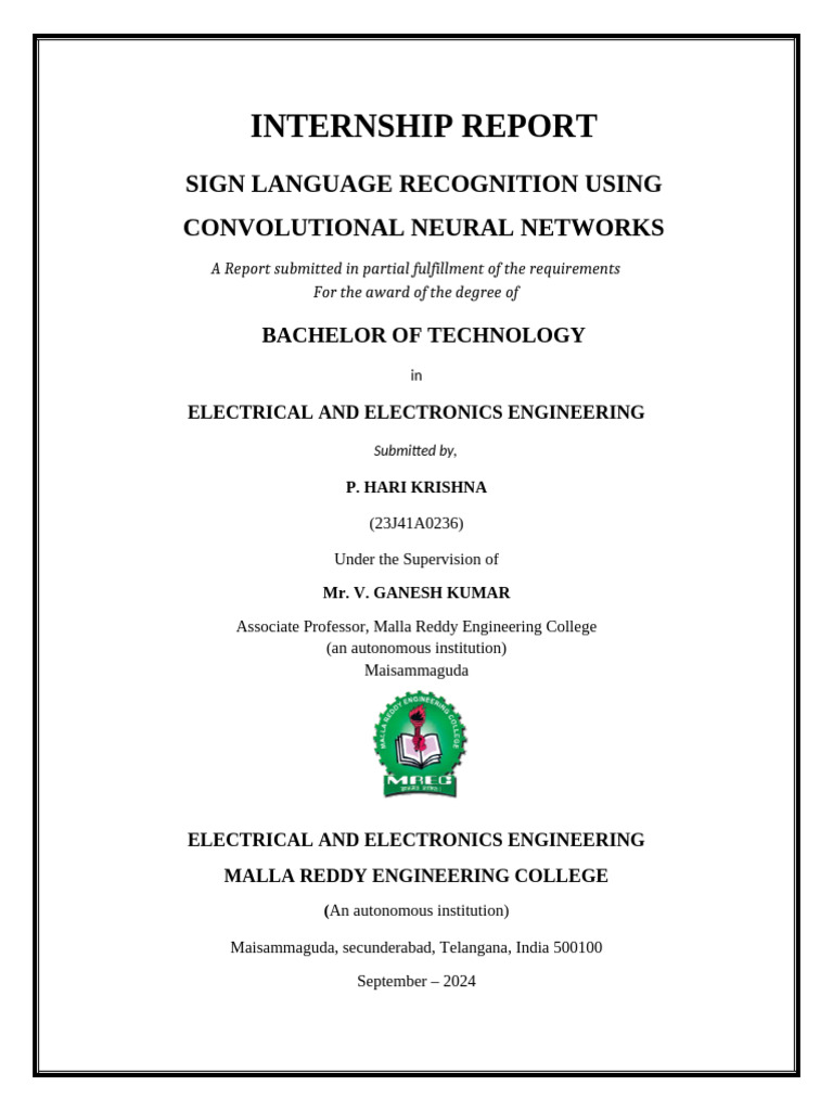 Sign Language Recognition with CNNs | PDF | Machine Learning | Python ...