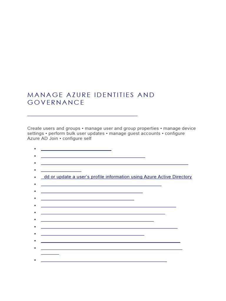 Essential Azure Exam Study Guide | PDF | Virtual Machine | Active Directory