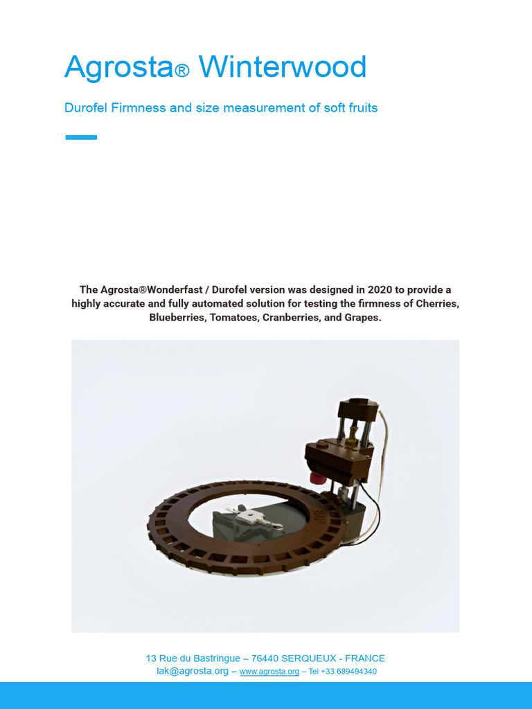 Agrosta® Winterwood User Guide | PDF | Calibration | Usb