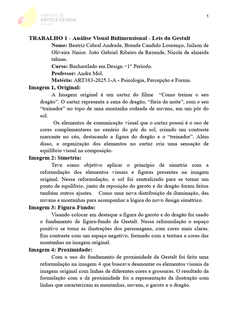 Análise Visual: Leis da Gestalt em Design | PDF
