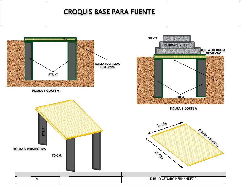 Dibujo Base para Fuente Rev. A. | PDF