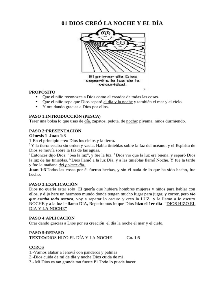 Creación de Dios para Niños | PDF | Cielo | Dios