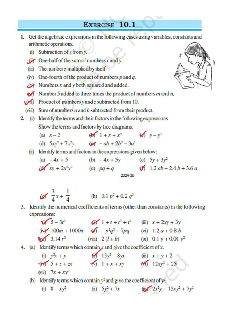 Practice Questions Class 7 Maths Chapter 10 (10.1 Only), 11 | PDF