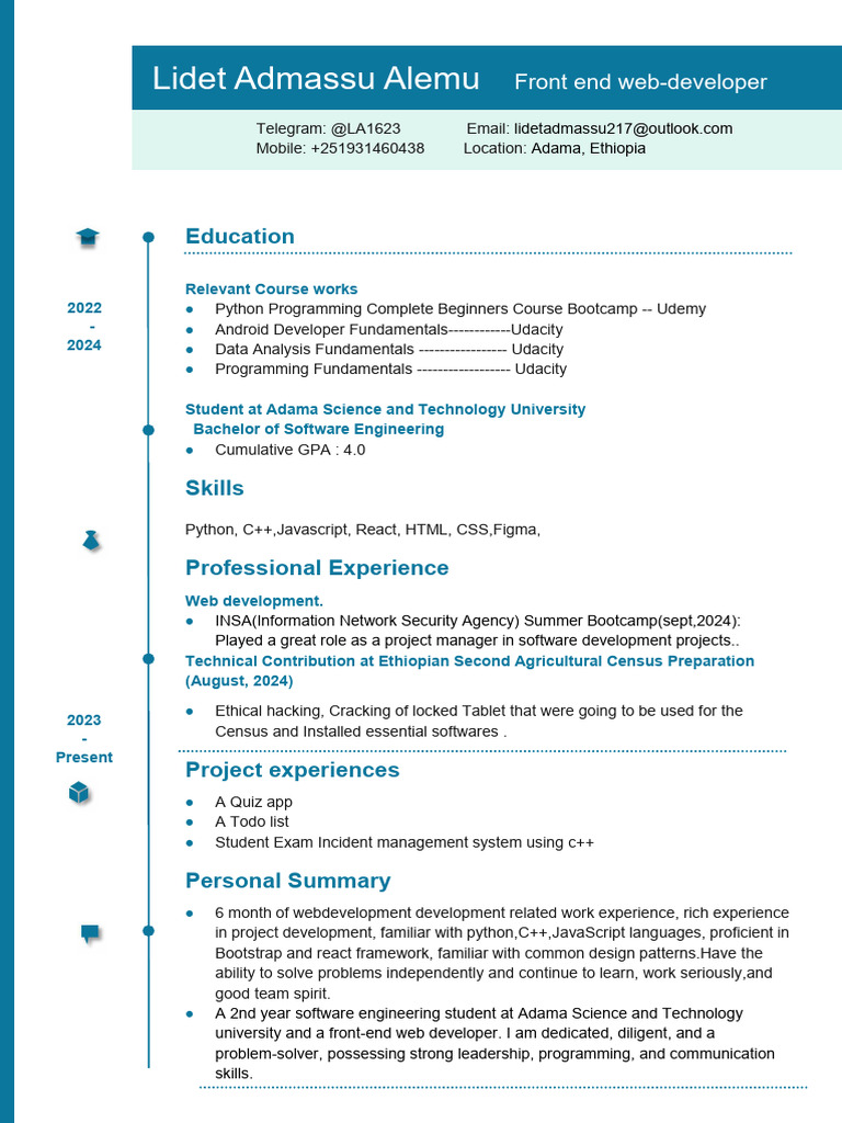 Software Engineering Student Profile | PDF