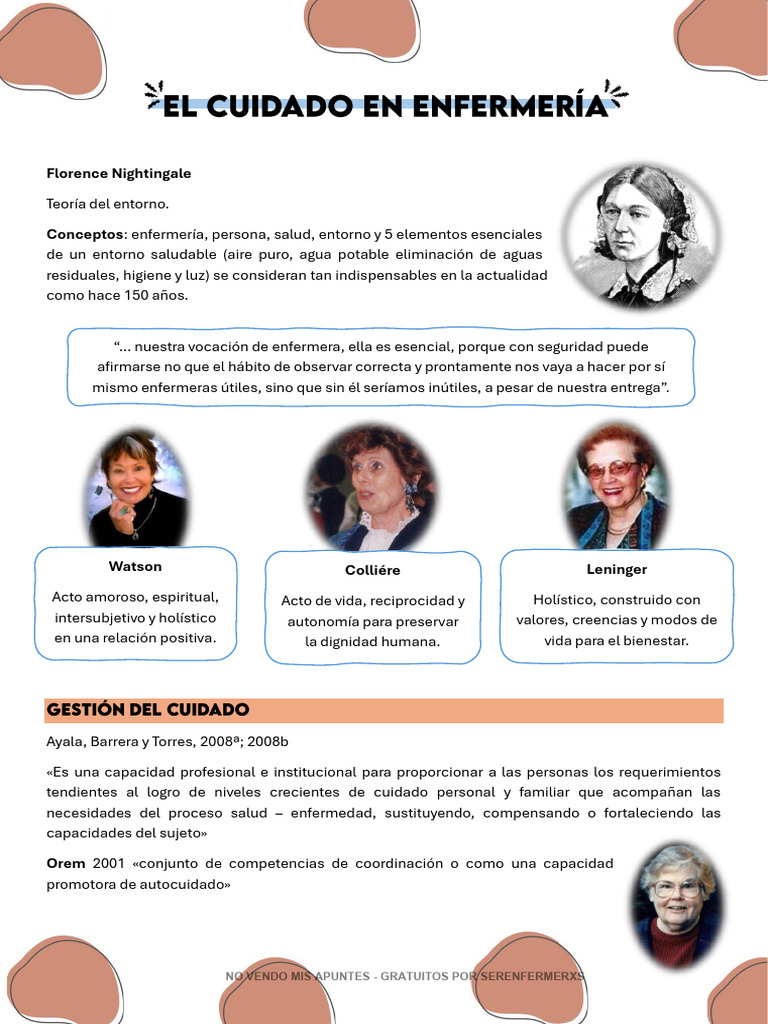Gestión del Cuidado en Enfermería | PDF | Enfermería | Software