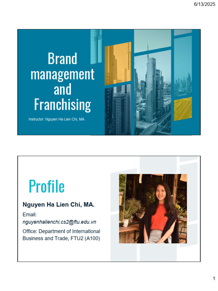 Brand Management - Chapter 1.1 Final | PDF | Brand | Product (Business)