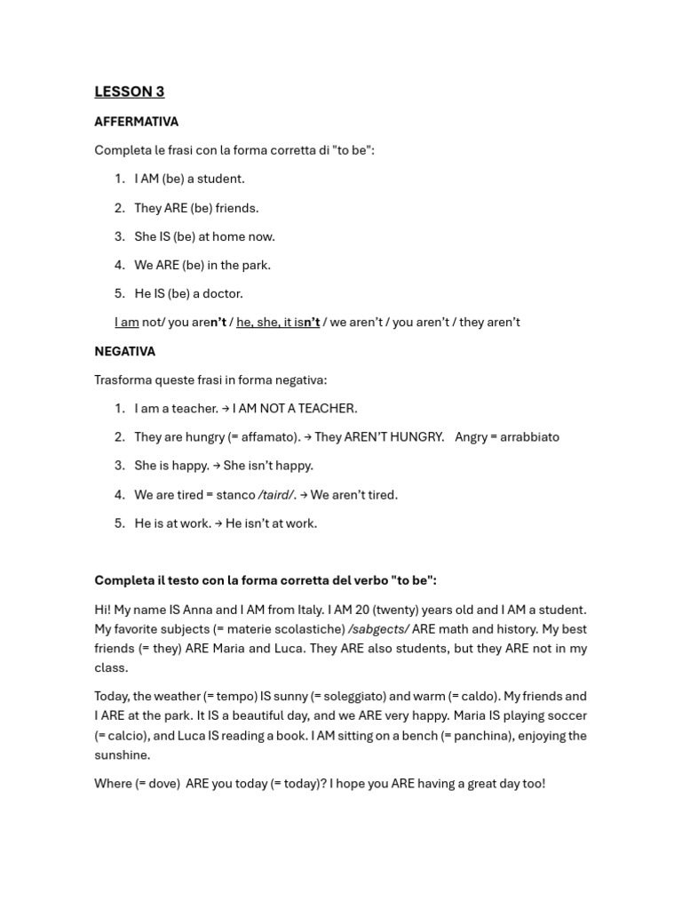 Lesson 3 | PDF