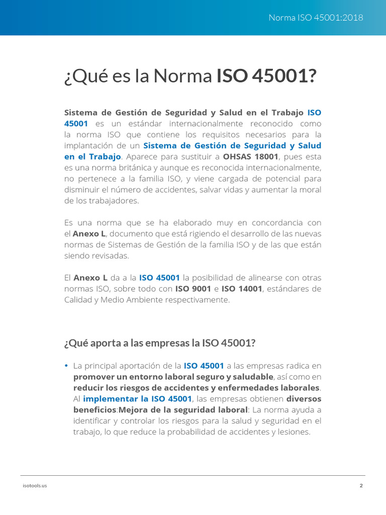 Norma Iso 45001 | PDF