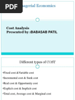 Cost Analysis PPT Bec Bagalkot Mba