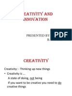 Creativity and Innovation